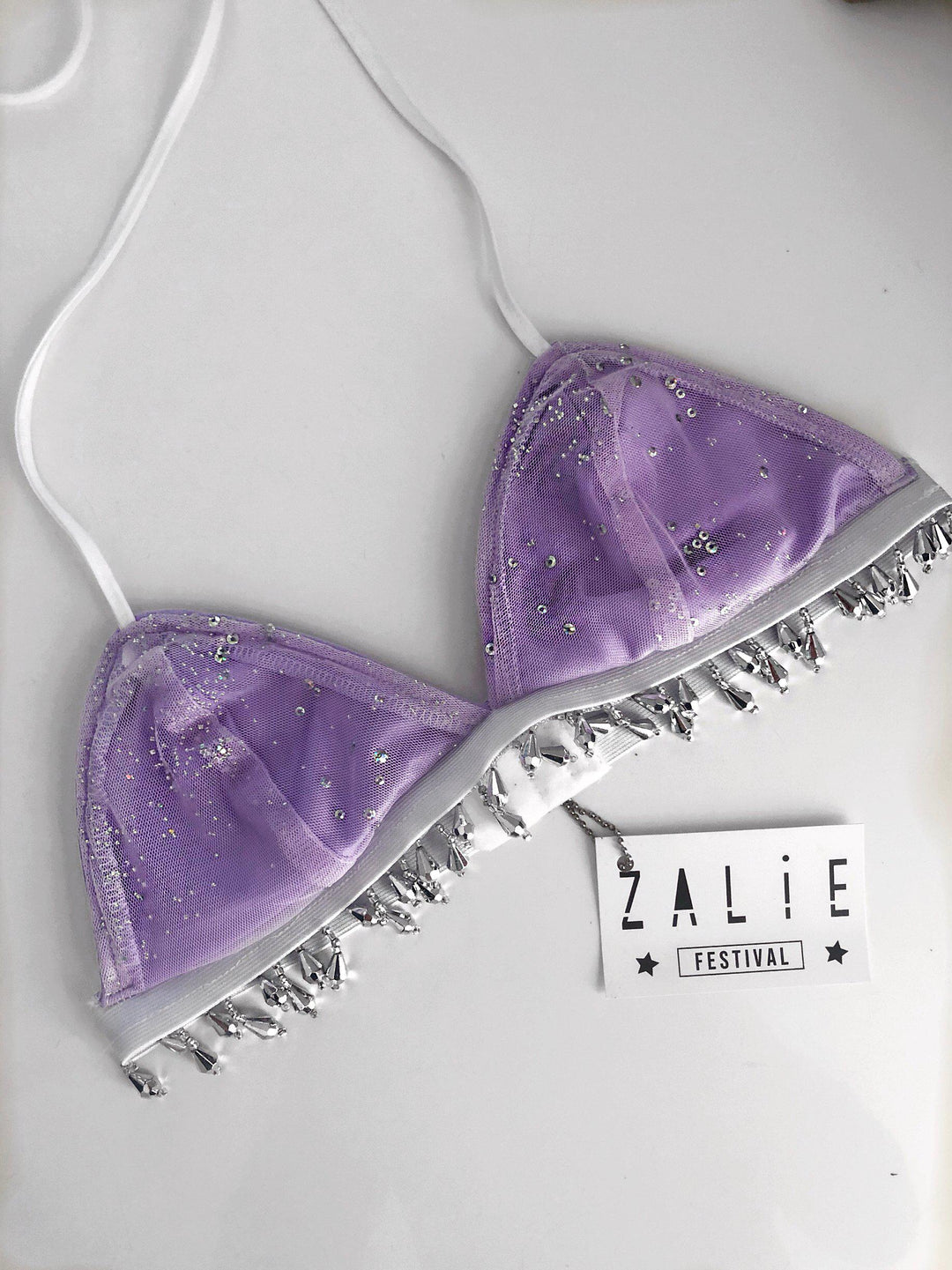 Pixie Bralette- Lavender - Zalie Festival Wear