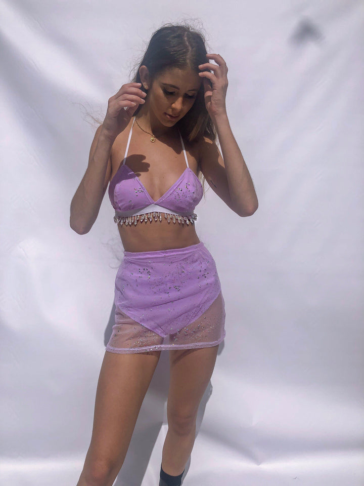 Pixie Skirt- Lavender - Zalie Festival Wear